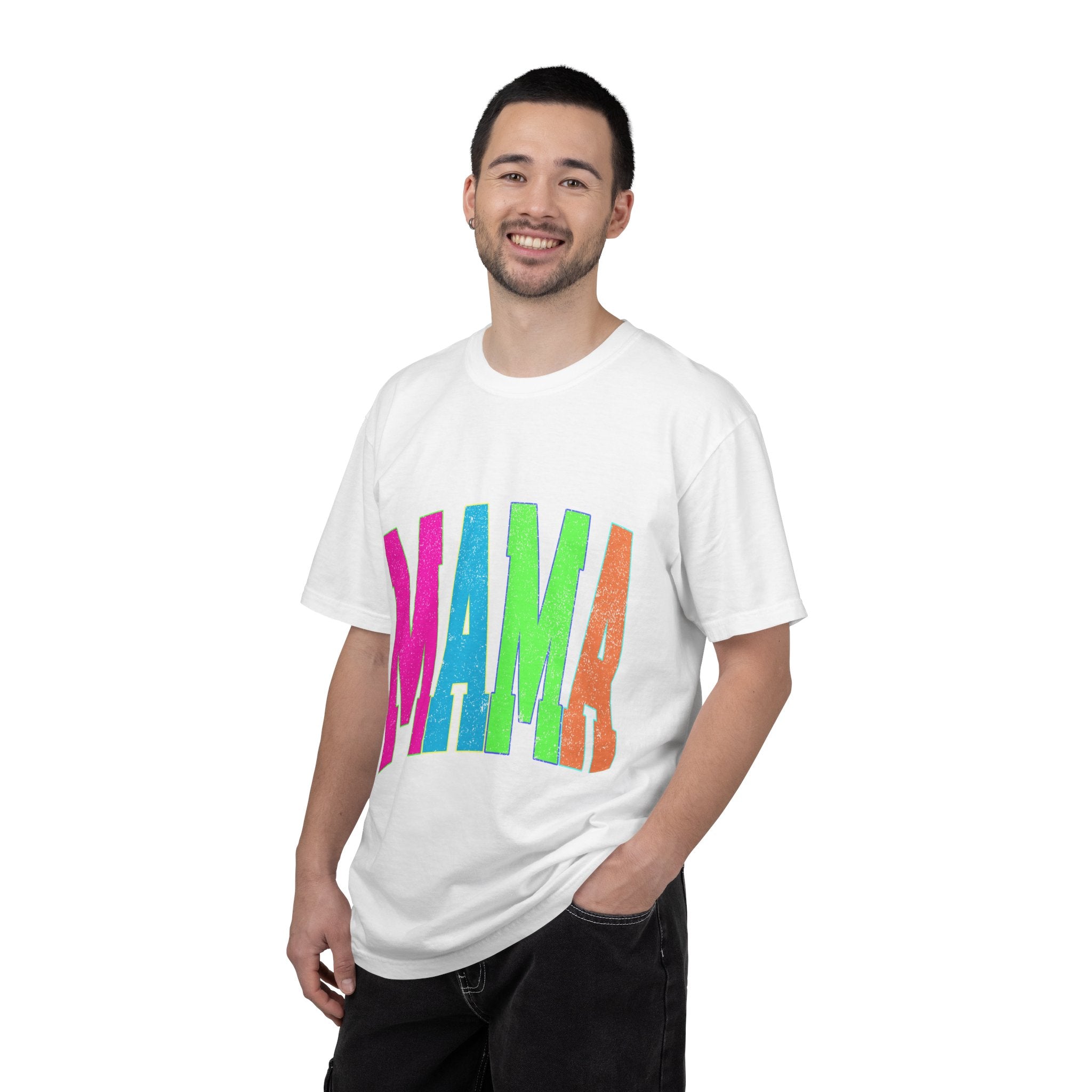 Mama Colorblock Tee — Bright Retro "MAMA" Graphic Shirt for Moms | Mother's Day Gift